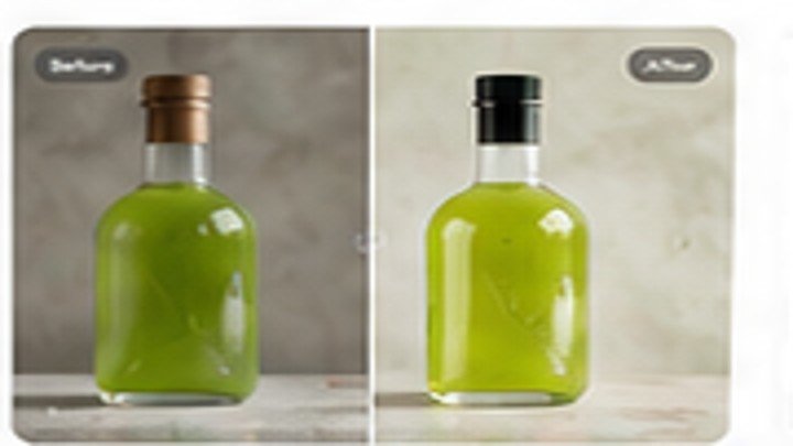 Product photo cleanup before and after example